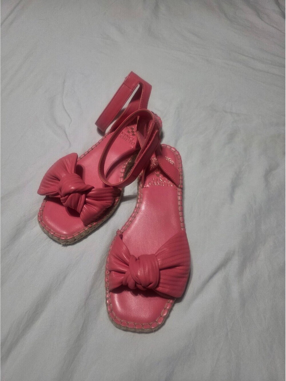 Coral pink sandals